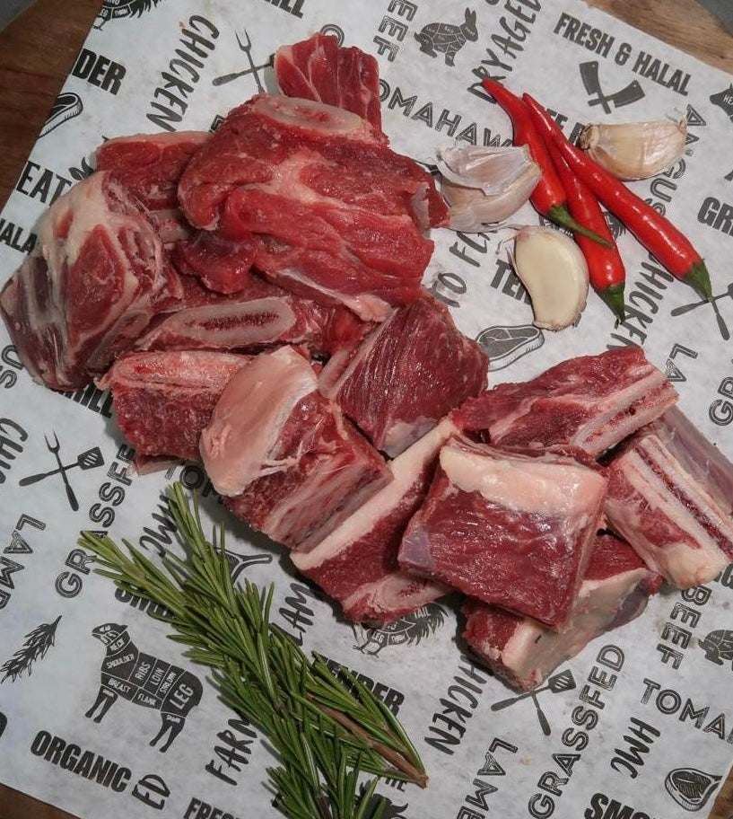 Beef Diced on Bone